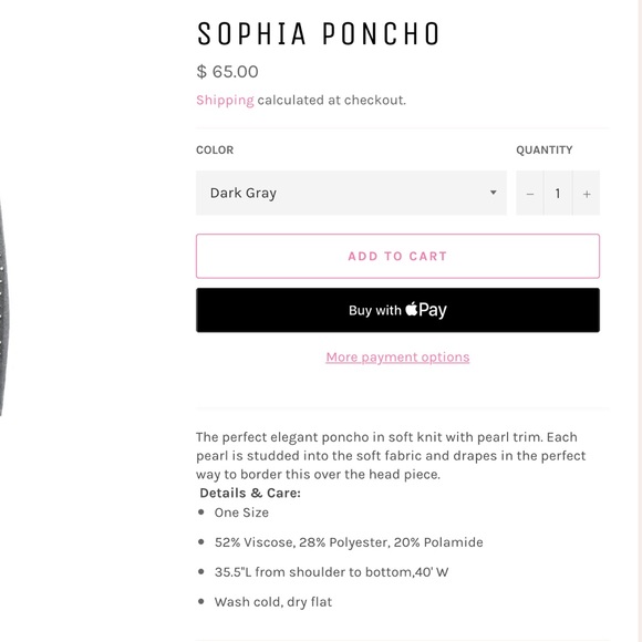 Sophia Poncho - Picture 2 of 5